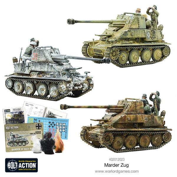Warlord Games Bolt Action  Germany (BA) Marder Tank Destroyer Zug - 402012023 - 5060393708285