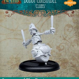 Demented Games Twisted: A Steampunk Skirmish Game  Servants of the Engine Bobby Constable Clubs (Resin) - RER110 -