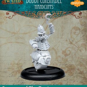 Demented Games Twisted: A Steampunk Skirmish Game  Servants of the Engine Bobby Constable Handcuffs (Resin) - RER111 -