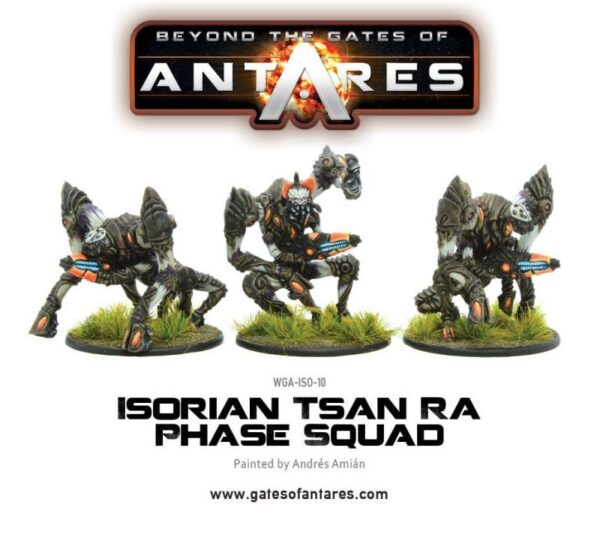 Warlord Games Beyond the Gates of Antares   Isorian Tsan Ra Phase Squad (3 Models) - WGA-ISO-10 - 5060393703952