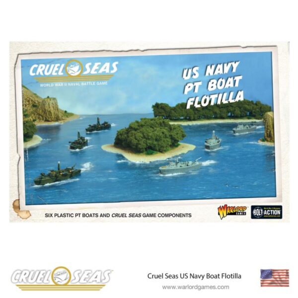 Warlord Games Cruel Seas  Cruel Seas Cruel Seas: US Navy PT boat flotilla - 782011002 - 5060572501850