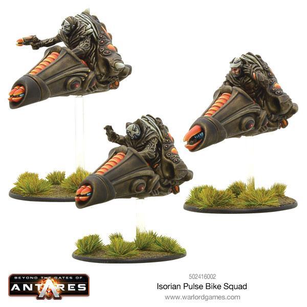 Warlord Games Beyond the Gates of Antares   Isorian Pulse Bike Squad - 502416002 - 5060393703952