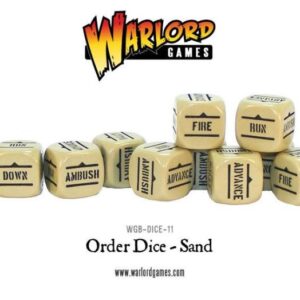 Warlord Games Bolt Action  Bolt Action Extras Bolt Action Orders Dice - Sand (12) - WGB-DICE-11 - 5060200846957
