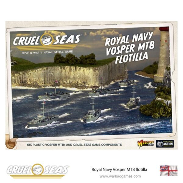 Warlord Games Cruel Seas  Cruel Seas Cruel Seas: Royal Navy Vosper MTB flotilla - 782011001 - 5060572501843