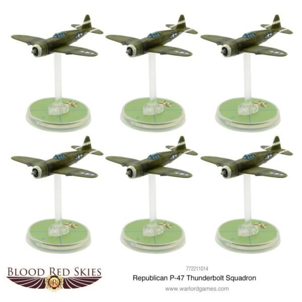 Warlord Games Blood Red Skies   Blood Red Skies: Republic P-47 Thunderbolt Squadron - 772211014 -