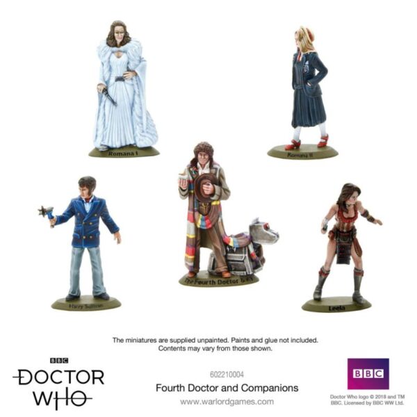 Warlord Games Doctor Who   Doctor Who: The 4th Doctor & Companions - 602210004 - 5060393709534