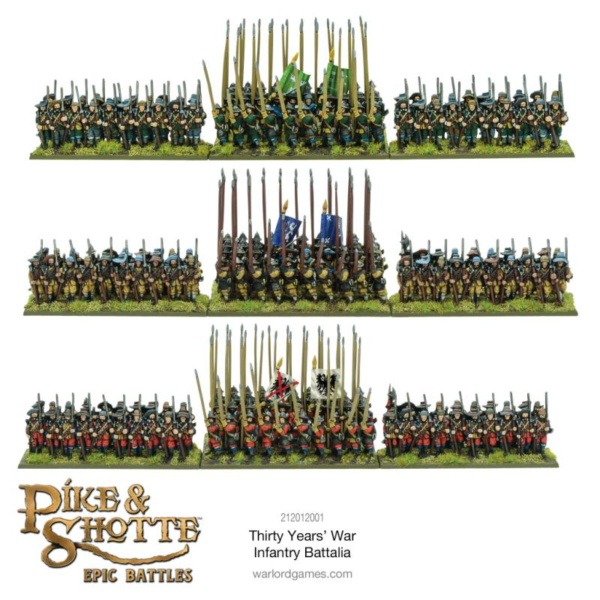 Warlord Games Pike & Shotte Epic Battles   Pike & Shotte Epic Battles - Thirty Year's War Infantry Battalia - 212012001 - 5060917991643