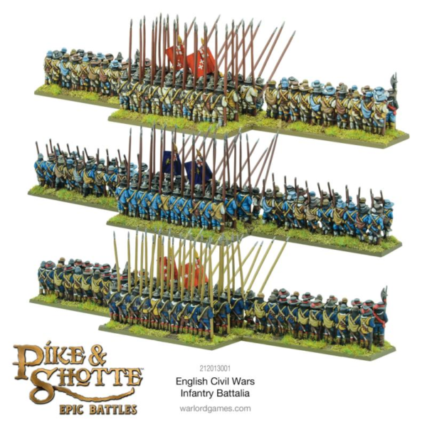 Warlord Games Pike & Shotte Epic Battles   Pike & Shotte Epic Battles - English Civil Wars Infantry Battalia - 212013001 - 5060917991667