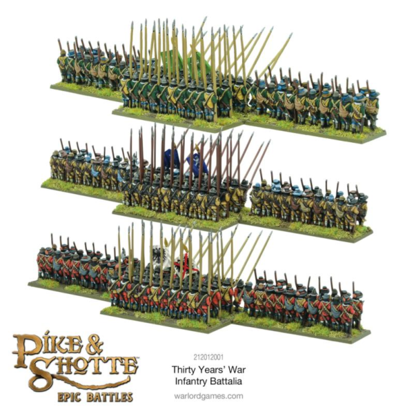 Warlord Games Pike & Shotte Epic Battles   Pike & Shotte Epic Battles - Thirty Year's War Infantry Battalia - 212012001 - 5060917991643
