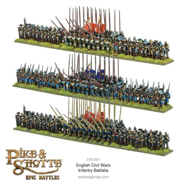 Warlord Games Pike & Shotte Epic Battles   Pike & Shotte Epic Battles - English Civil Wars Infantry Battalia - 212013001 - 5060917991667