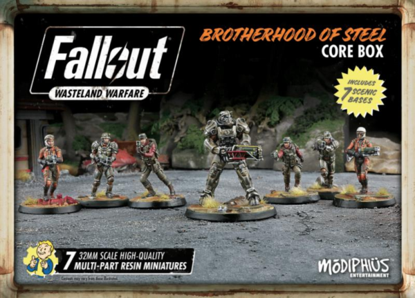 Modiphius Fallout: Wasteland Warfare   Fallout: Wasteland Warfare - Brotherhood of Steel: Core Box - MUH051905 - 5060523342358