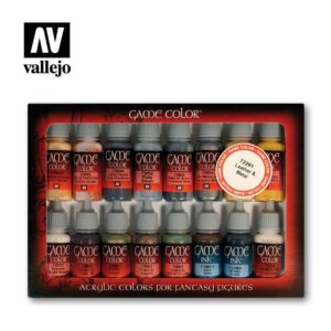 Vallejo    Vallejo Game Color Set - Leather and Metal (x16) - VAL72291 - 8429551722919