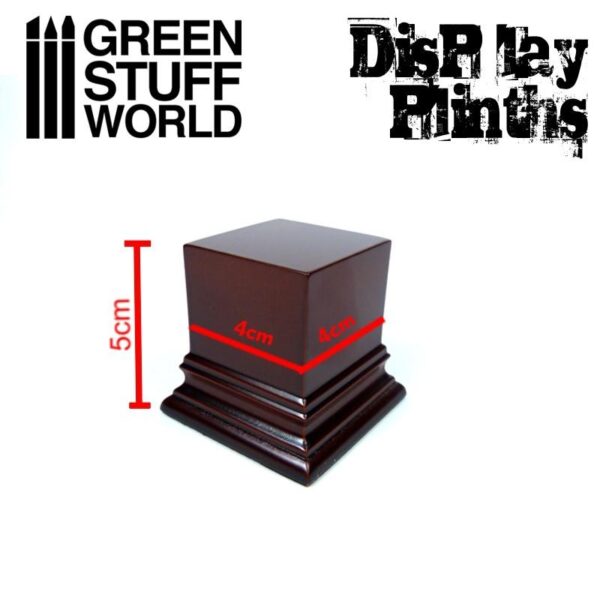 Green Stuff World    Square Top Display Plinth 4x4 cm - Hazelnut Brown - 8436574501612ES - 8436574501612