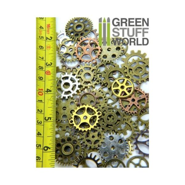 Green Stuff World    SteamPunk GEARS and COGS Beads 85gr *** Variety - 8436554365340ES - 8436554365340