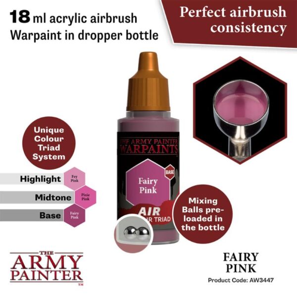 The Army Painter    Warpaint Air: Fairy Pink - APAW3447 - 5713799344785
