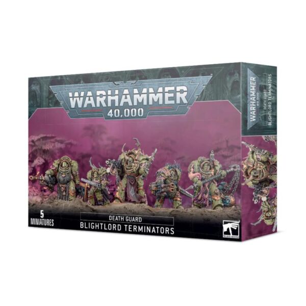 Games Workshop Warhammer 40,000   Death Guard: Blightlord Terminators - 99120102124 - 5011921153534