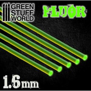 Green Stuff World    Acrylic Rods - Round 1.6 mm Fluor GREEN - 8436554367474ES - 8436554367474
