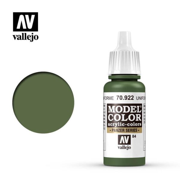 Vallejo    Model Color: Uniform Green - VAL922 - 8429551709224