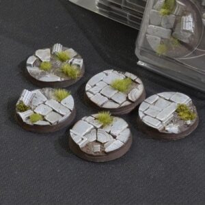 Gamers Grass    Temple Bases Round 40mm (x5) - GGB-TR40 - 738956789181
