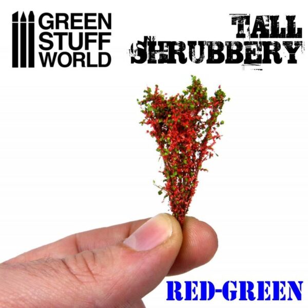 Green Stuff World    Tall Shrubbery - Red Green - 8436574504286ES - 8436574504286