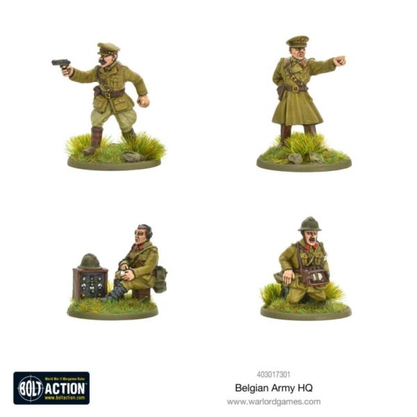 Warlord Games Bolt Action   Belgian Army HQ - 403017301 - 5060572501706