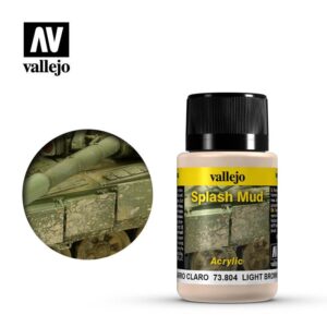 Vallejo    Weathering Effects 40ml - Light Brown Splash Mud - VAL73804 - 8429551738040