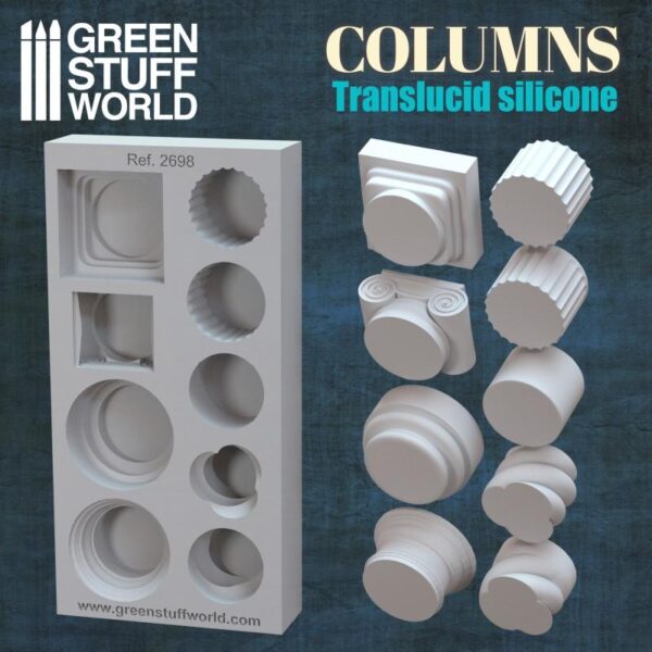 Green Stuff World    Silicone Molds - Columns - 8435646500584ES - 8435646500584