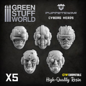 Green Stuff World    Cyborg heads - 5904873420567ES - 5904873420567