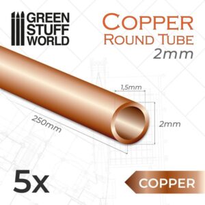 Green Stuff World    Round Copper tube 2mm - 8435646505480ES - 8435646505480