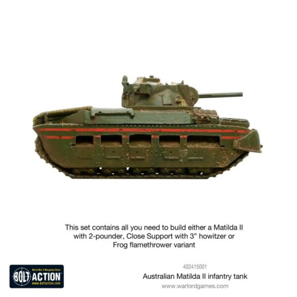 Warlord Games Bolt Action   Australian Matilda II Infantry Tank - 402415001 - 5060572501324
