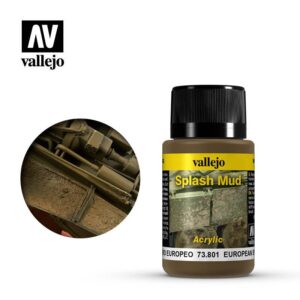 Vallejo    Weathering Effects 40ml - European Splash Mud - VAL73801 - 8429551738019