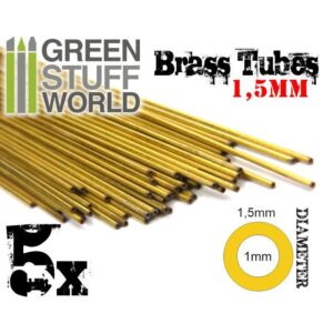Green Stuff World    Brass Tubes 1.5mm - 8436554367665ES - 8436554367665