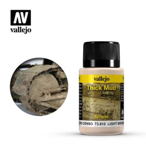 Vallejo    Weathering Effects 40ml - Light Brown Thick Mud - VAL73810 - 8429551738101