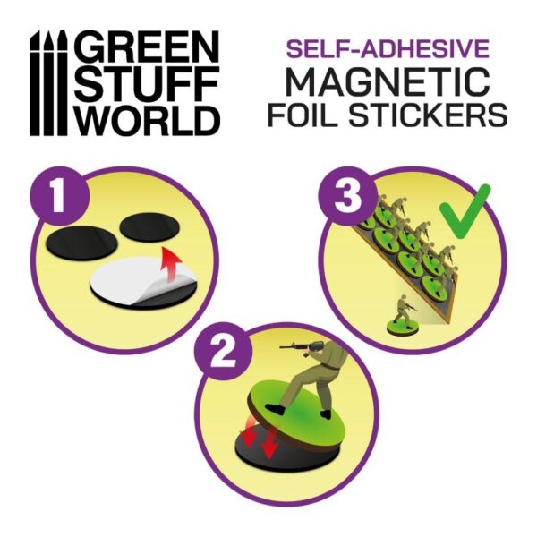 Green Stuff World    Self-Adhesive Magnetic Base: Round - 30mm - 8435646503622ES - 8435646503622