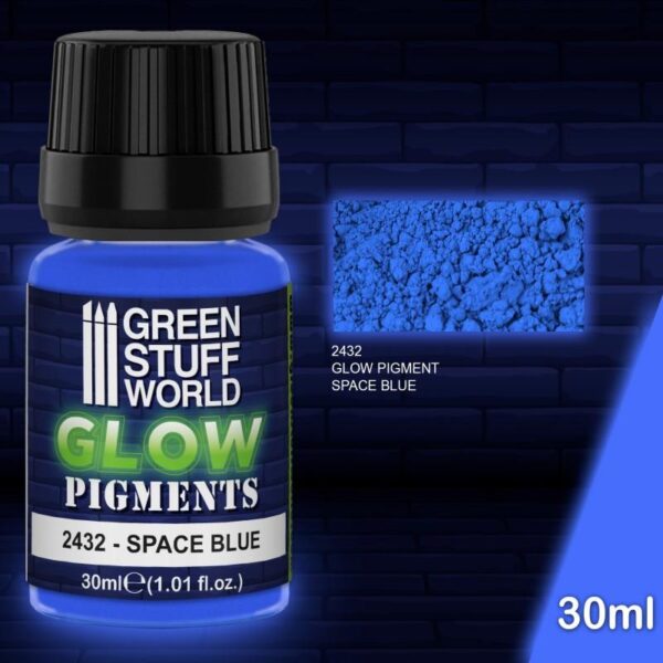 Green Stuff World    Glow in the Dark Pigment - SPACE BLUE - 8436574507911ES - 8436574507911