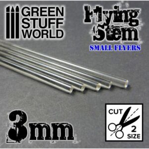 Green Stuff World    Acrylic Rods - Round 3 mm CLEAR - 8436554368136ES - 8436554368136