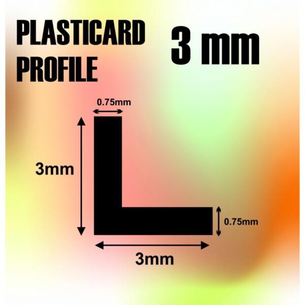 Green Stuff World    ABS Plasticard - Profile ANGLE-L 3 mm - 8436554366231ES - 8436554366231