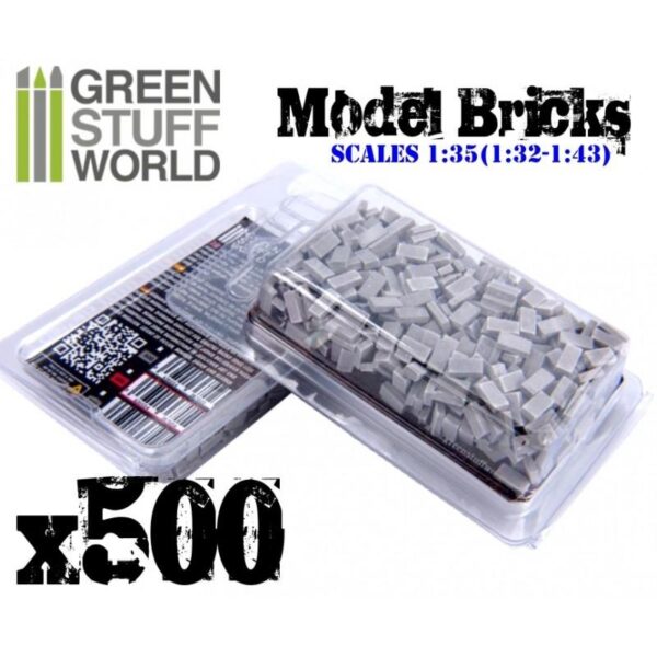 Green Stuff World    Model Bricks - Grey x500 - 8436554367023ES - 8436554367023