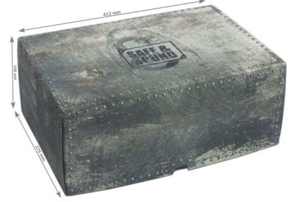 Safe and Sound    Combi BOX with  two raster foam trays - 100 mm deep & 25mm deep - SAFE-C-R100R25MM - 5907222526248