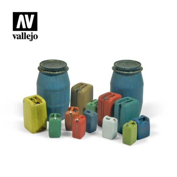 Vallejo    Vallejo Scenics - 1:35 Assorted Modern Plastic Drums - VALSC211 - 8429551984812