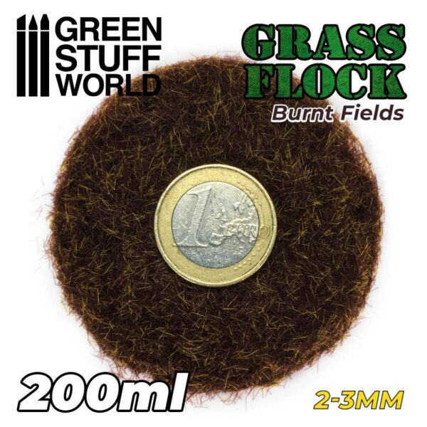 Green Stuff World    Static Grass Flock 2-3mm - BURNT FIELDS - 200 ml - 8435646506494ES - 8435646506494