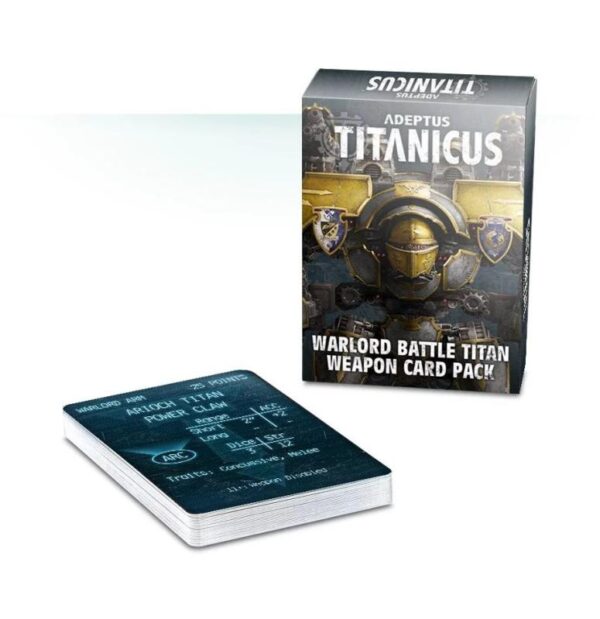 Games Workshop (Direct) Adeptus Titanicus   Adeptus Titanicus: Warlord Battle Titan Weapon Card Pack - 60220399003 - 5011921103119