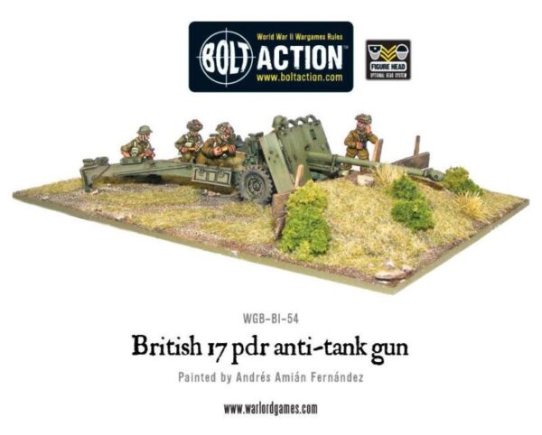Warlord Games Bolt Action   British Army 17 pdr Anti Tank Gun - WGB-BI-54 - 5060200844700