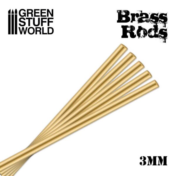 Green Stuff World    Pinning Brass Rods 3mm - 8436554368334ES - 8436554368334