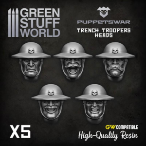 Green Stuff World    Trench Troopers heads - 5904873422189ES - 5904873422189