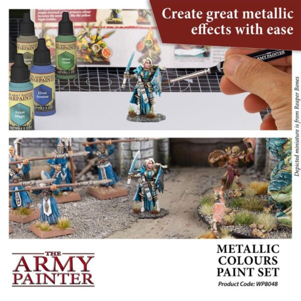 The Army Painter    Warpaints Metallic Colours Paint Set - AP-WP8048 - 5713799804807