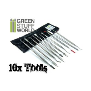 Green Stuff World    10x Sculpting Tools - 8436554360123ES - 8436554360123