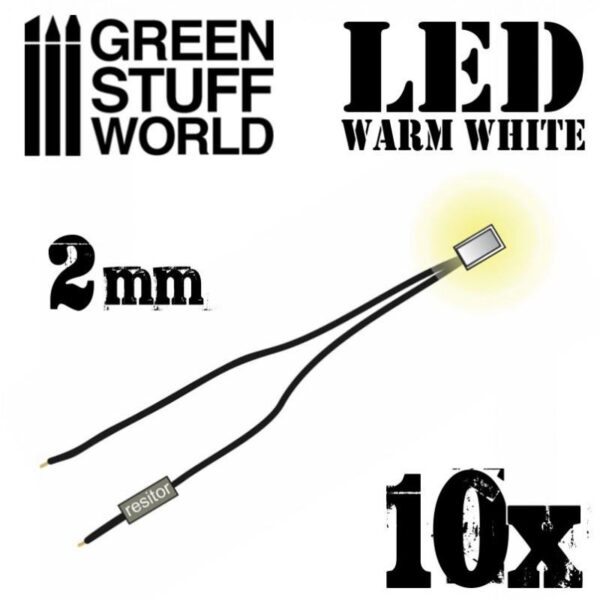 Green Stuff World    LED Lights Warm White - 2mm - 8436554363834ES - 8436554363834