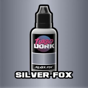 Turbo Dork    Silver Fox Metallic Acrylic Paint 20ml Bottle - TDSIFMTA20 - 631145995014