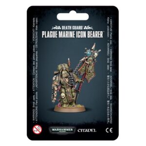 Games Workshop Warhammer 40,000   Death Guard Plague Marine Icon Bearer - 99070102021 - 5011921153633